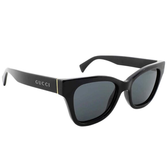 Gucci Cat Eye Ladies Black Sunglasses New With Box
